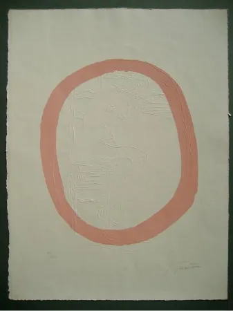 彫版 Fontana - Nudo Rosa 