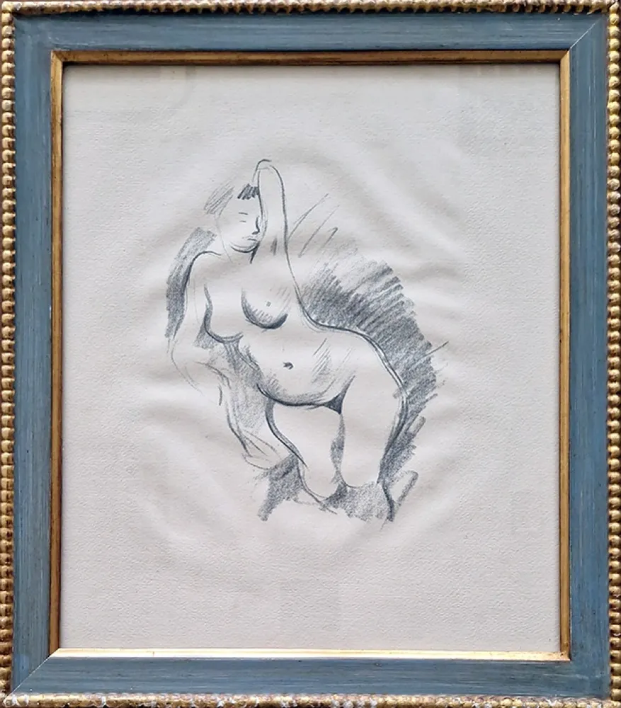 リトグラフ Forain - Etude de nu, de face.