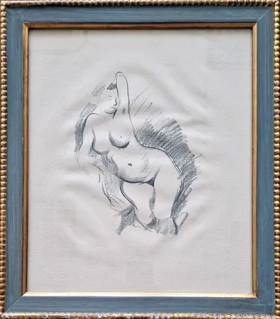 リトグラフ Forain - Etude de nu, de face.