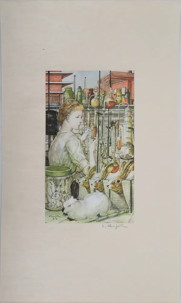 彫版 Foujita - La laborantine