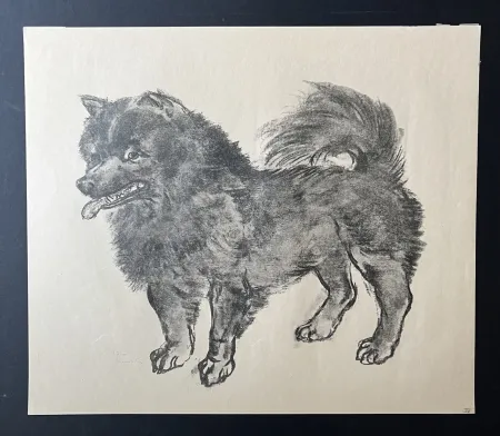 リトグラフ Foujita -  Le Chien