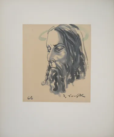 彫版 Foujita - Le Christ