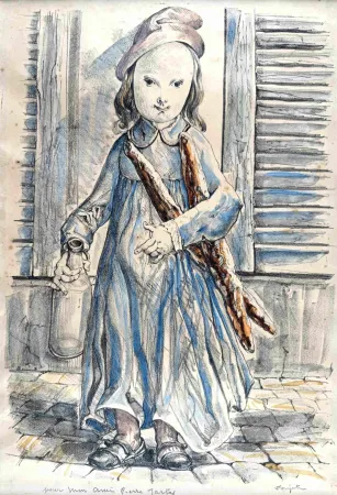 多数の Foujita - Le Matin 