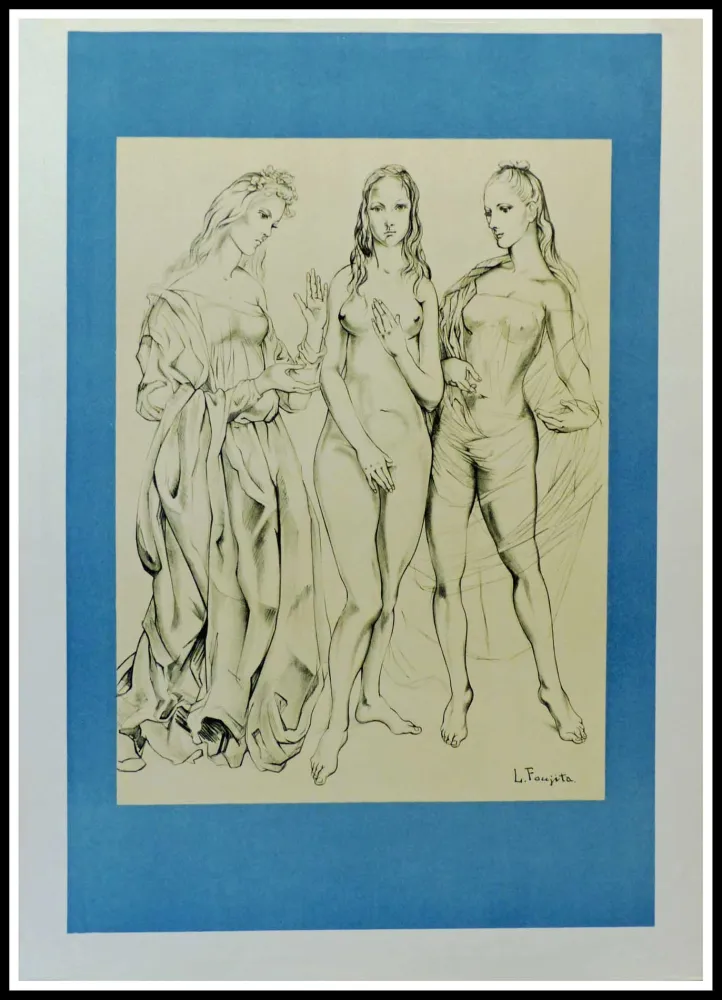 リトグラフ Foujita - LES PEINTRES TEMOINS DE LEUR TEMPS LA JEUNESSE - 