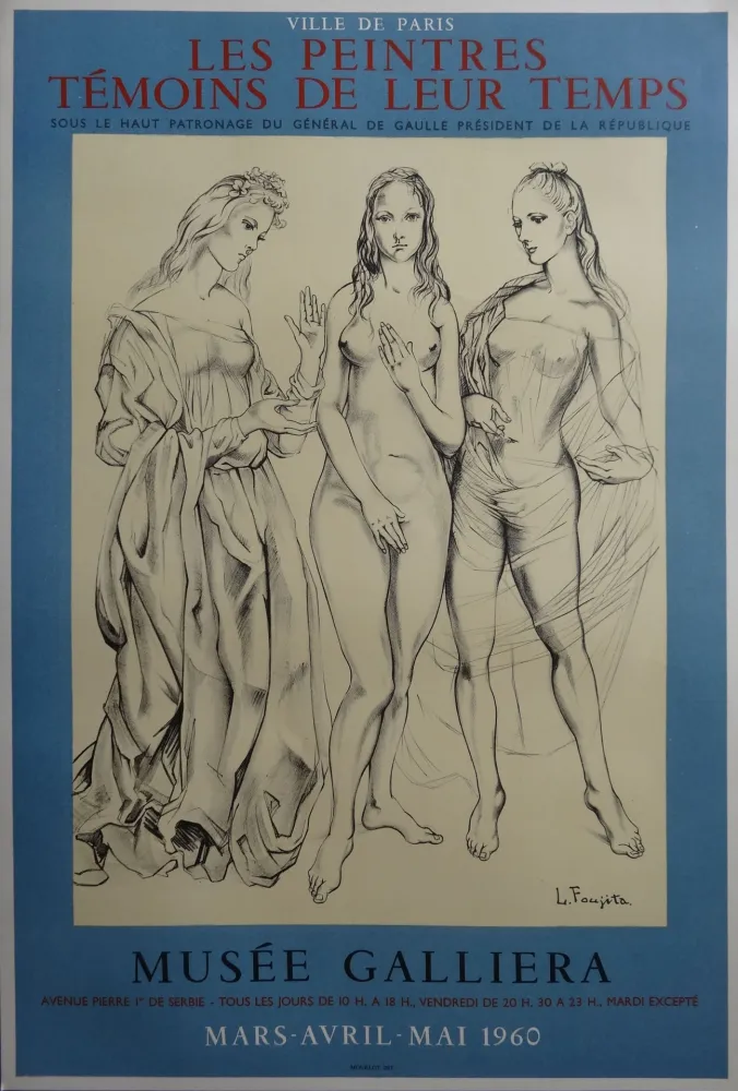 挿絵入り本 Foujita - Les trois Graces : La Jeunesse