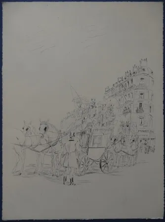 エッチング Foujita - Rivière enchantée - AutoportraitLe Fouquets