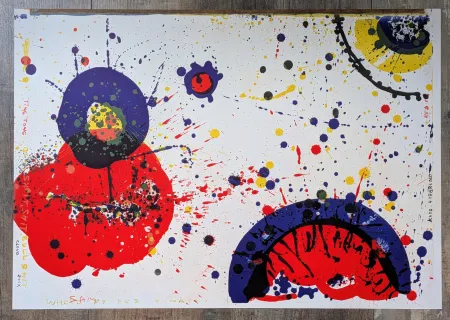 リトグラフ Francis - Sam FRANCIS - Cloud Rock and Kayo 4 years old, Color Lithograph,1964