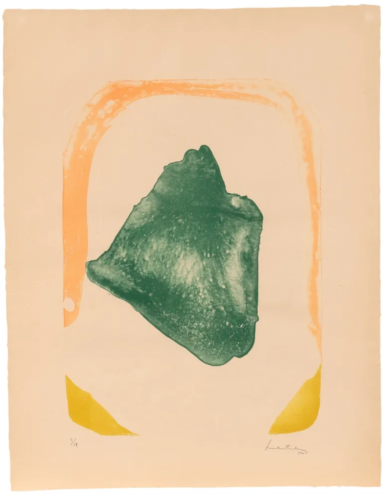 リトグラフ Frankenthaler - Orange Hoop