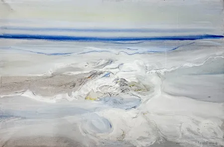 技術的なありません Frattini - Vittore Frattini (1937) - Sopra le nuvole - Oil on Canvas - 1970