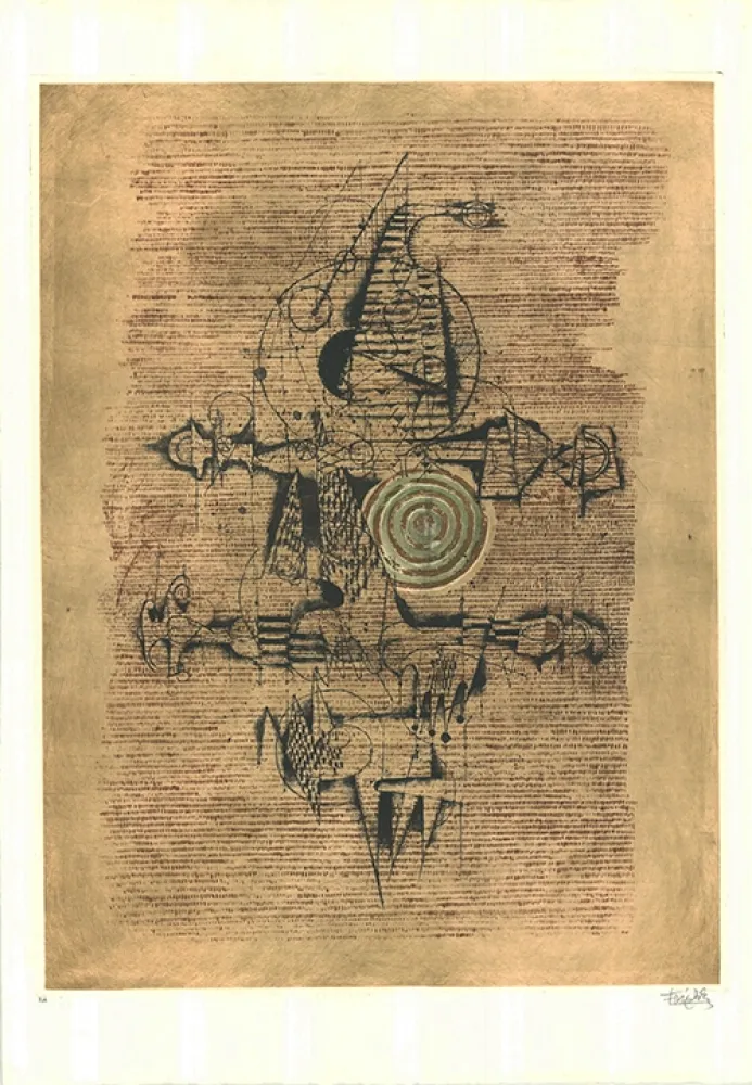 エッチングと　アクチアント Friedlaender - Sur les nuages