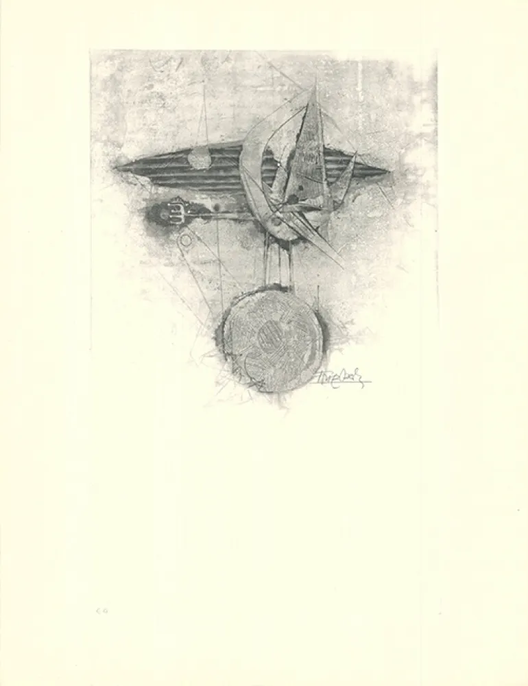 エッチングと　アクチアント Friedlaender - Trois oiseaux I