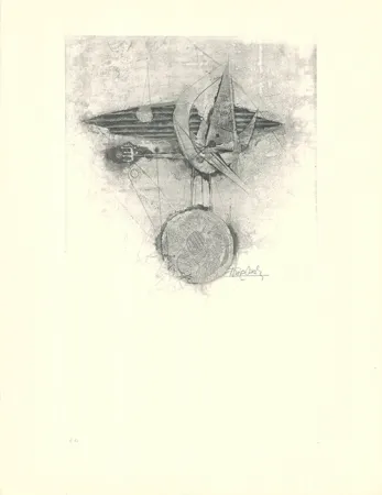 エッチングと　アクチアント Friedlaender - Trois oiseaux I