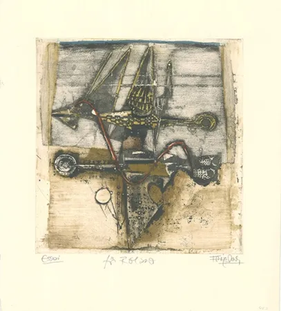 エッチングと　アクチアント Friedlaender - Vol d'oiseaux