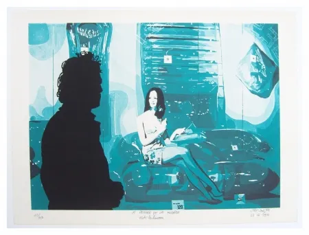 リトグラフ Fromanger - Le peintre et le modèle