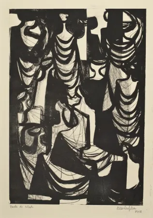 リトグラフ Gabino - Composición