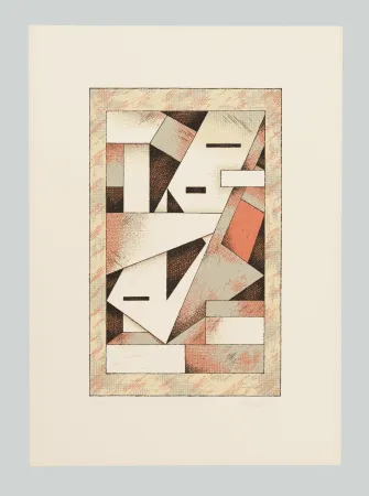 シルクスクリーン Galli - Composizione (Tav. B)