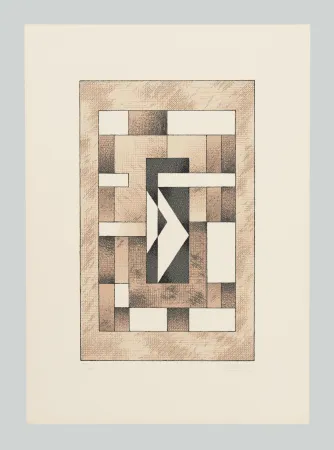 シルクスクリーン Galli - Composizione (Tav. C)