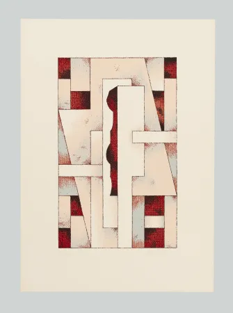 シルクスクリーン Galli - Composizione (Tav. D)