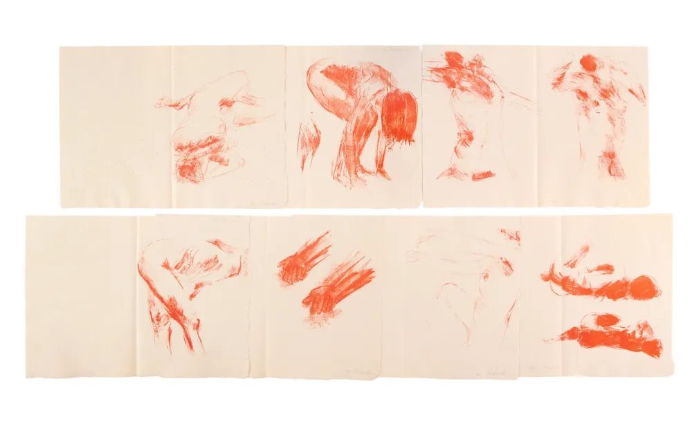 挿絵入り本 Garache - Alain Veinstein. ÉBAUCHE DU FÉMININ. 7 lithographies et suite complète signée (1981)