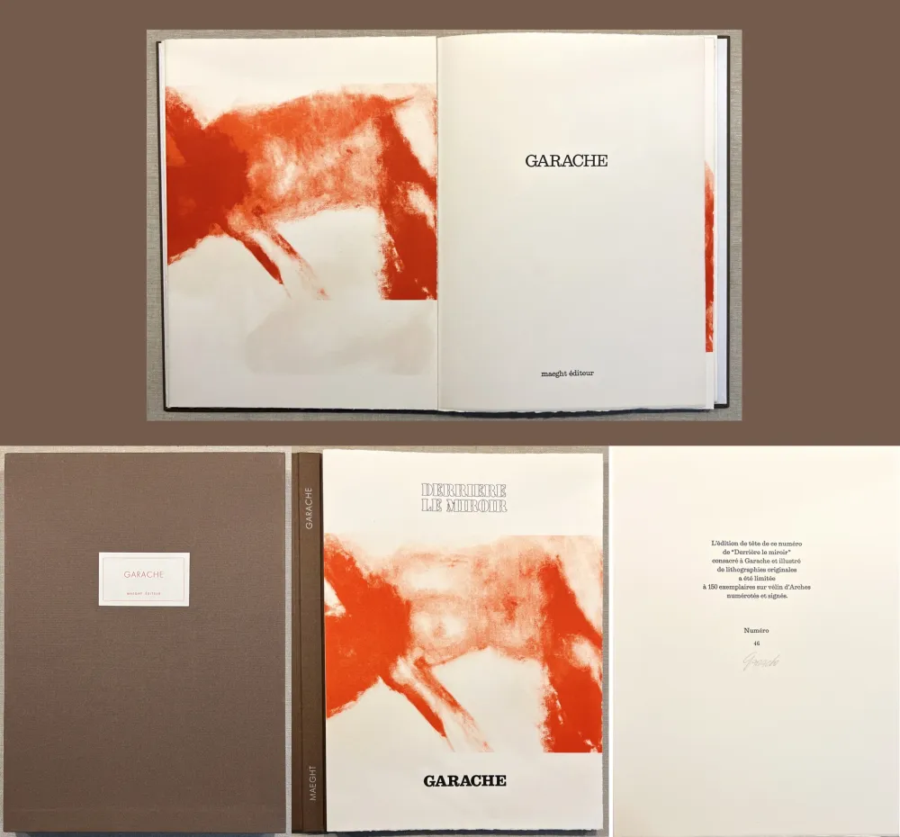 挿絵入り本 Garache - GARACHE. DERRIÈRE LE MIROIR N°222. Février 1977. TIRAGE DE LUXE SIGNÉ..