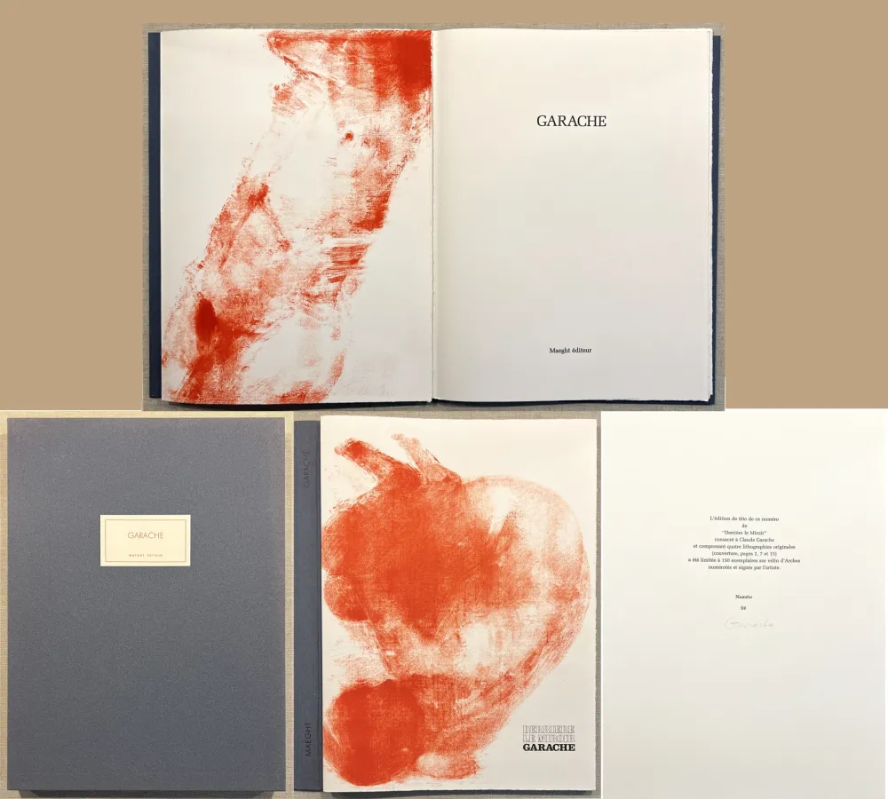 挿絵入り本 Garache - GARACHE. DERRIÈRE LE MIROIR N°237. Janvier 1980. TIRAGE DE LUXE SIGNÉ..