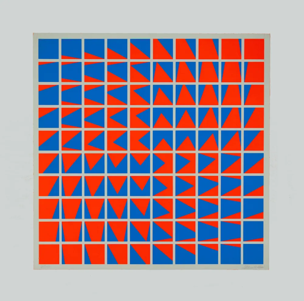 シルクスクリーン Garcia-Rossi - Composition