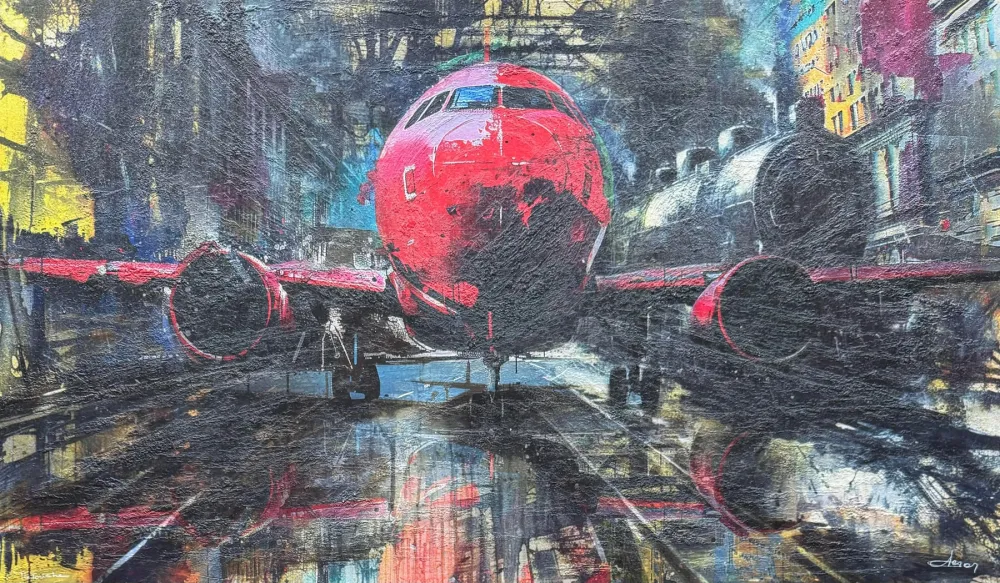 シルクスクリーン Garos - Inseguendo il futuro