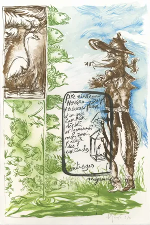 リトグラフ Garouste - Anagramme