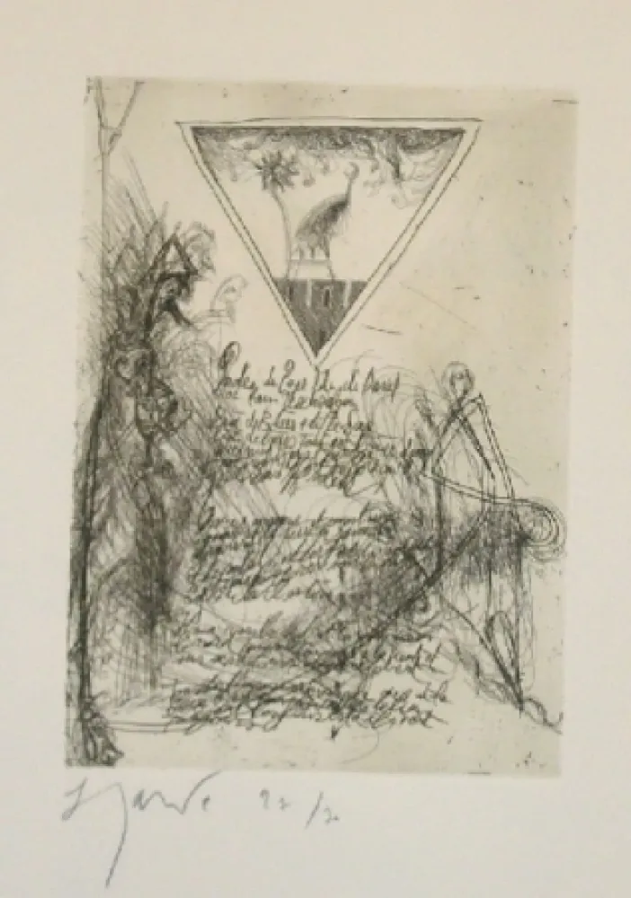 エッチングと　アクチアント Garouste - Sans titre