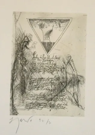 エッチングと　アクチアント Garouste - Sans titre