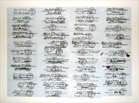 リトグラフ Gasiorowski - Classe de 3ème