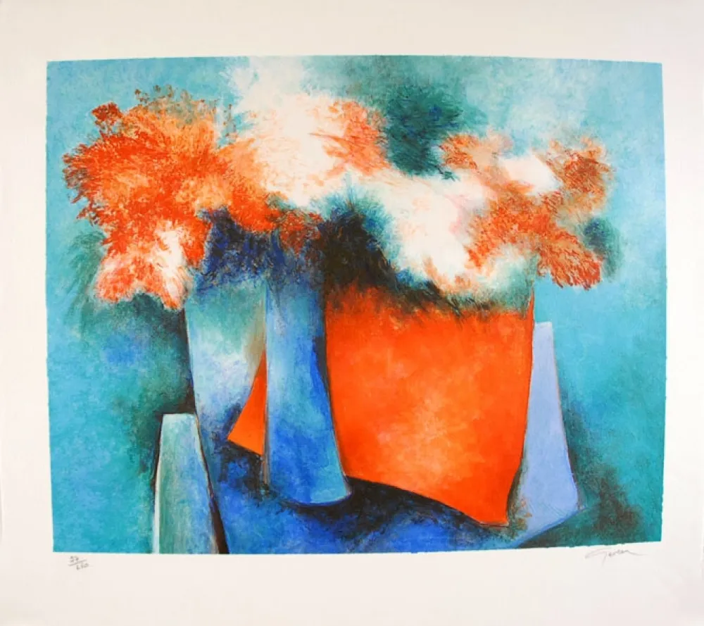 リトグラフ Gaveau - Impressions florales