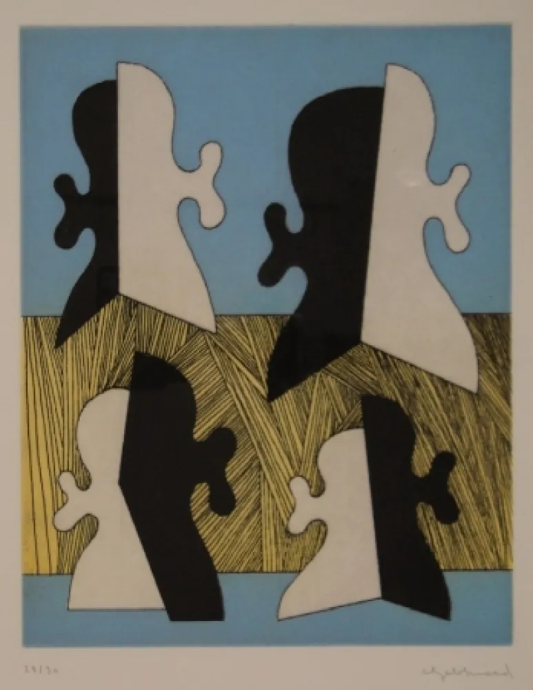 彫版 Gebhard - Vier Köpfe