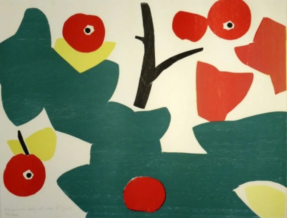 木版 Gehr - Äpfel