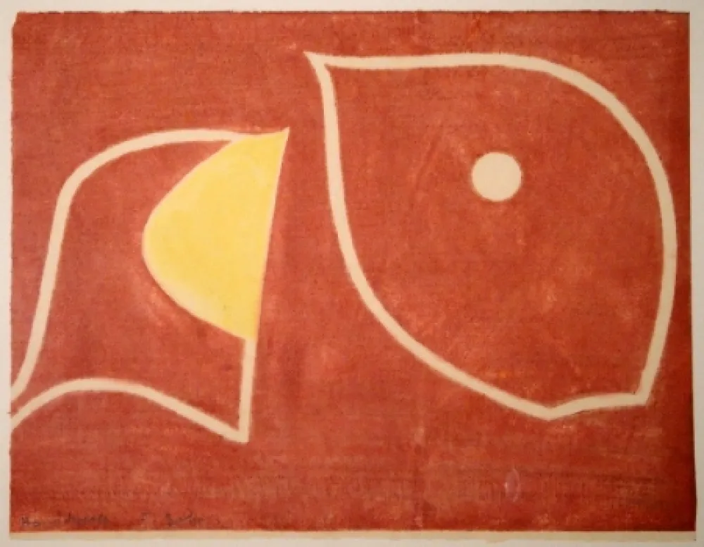 木版 Gehr - Moses vor brennendem Dornbusch II. 