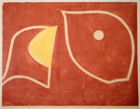 木版 Gehr - Moses vor brennendem Dornbusch II. 