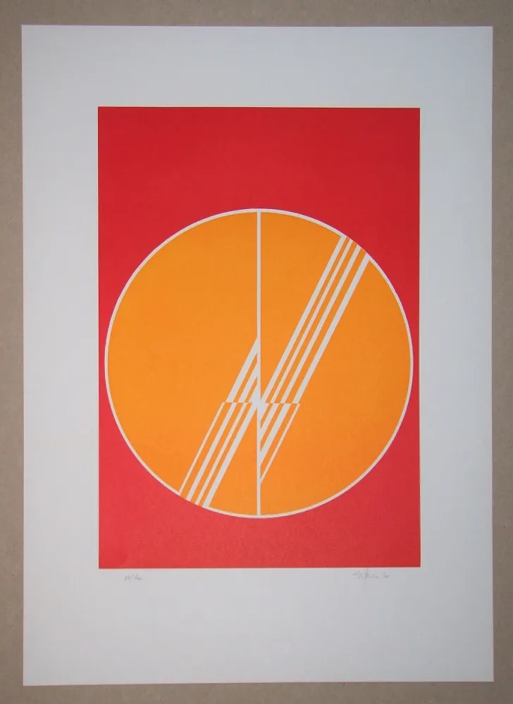 リノリウム彫版 Geiler - Concrete-constructive Composition