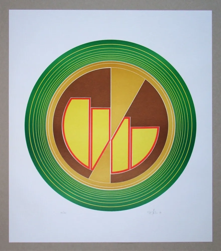 リノリウム彫版 Geiler - Concrete-constructive Composition