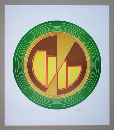 リノリウム彫版 Geiler - Concrete-constructive Composition