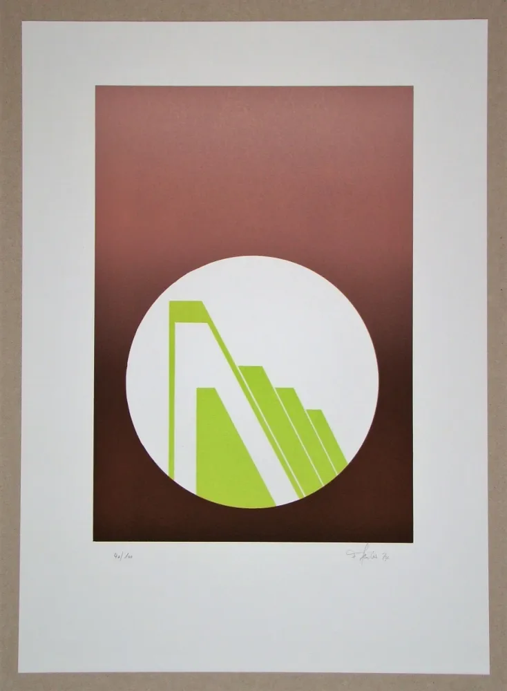 リノリウム彫版 Geiler - Concrete-constructive Composition