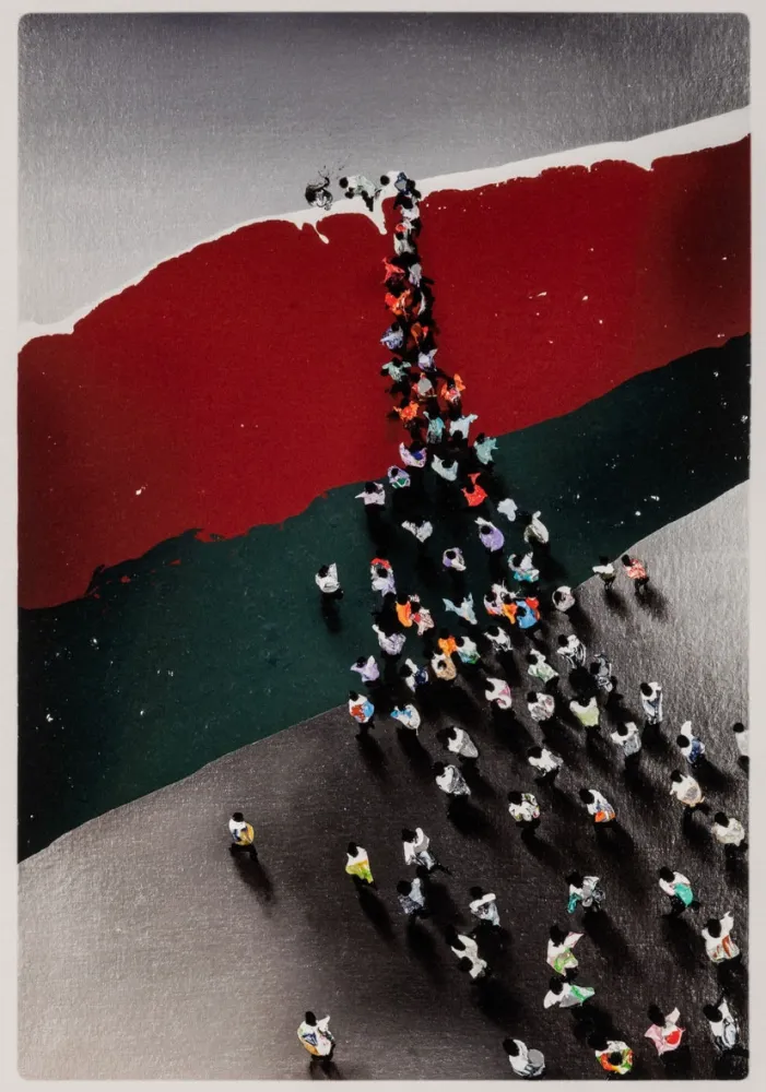 エッチング Genovés - Multitudes