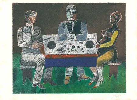 リトグラフ Gentilini - Banchetto