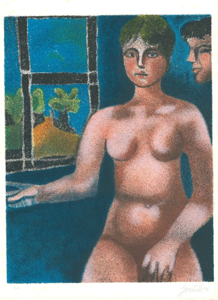 リトグラフ Gentilini - Luisa e Ippolito