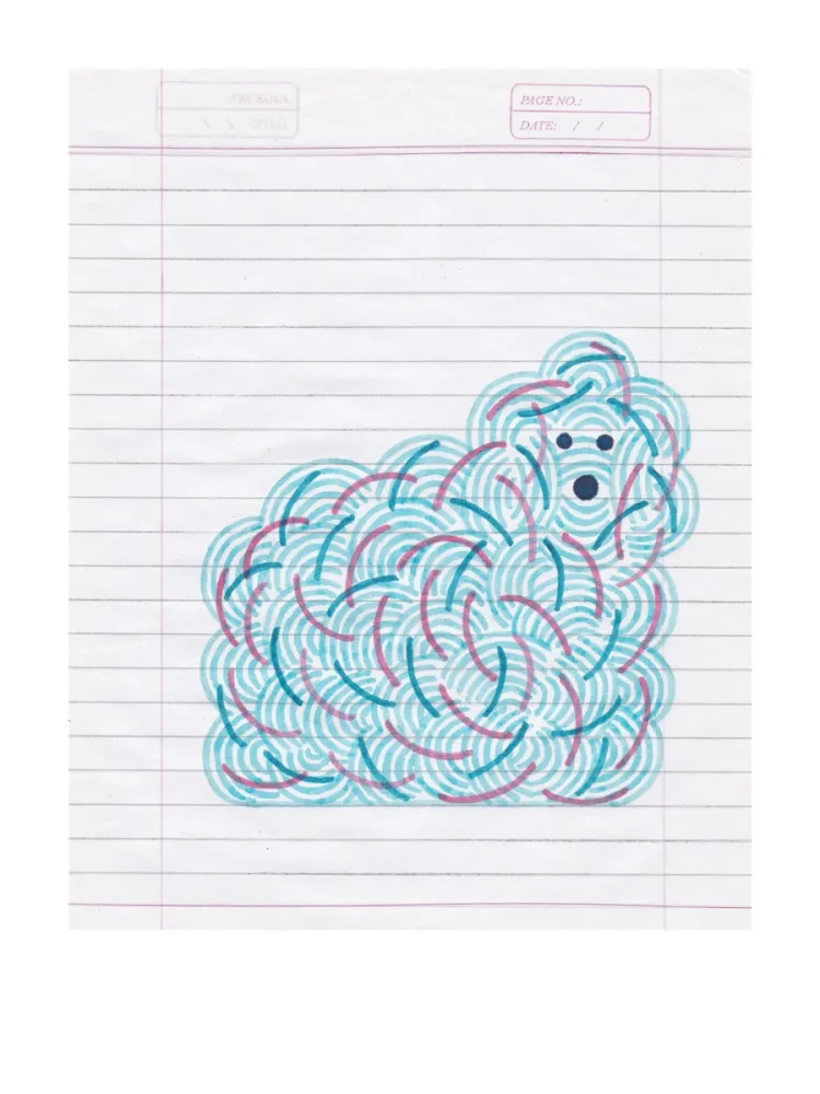 デジタル版画 Gerner - Bichon cumulus