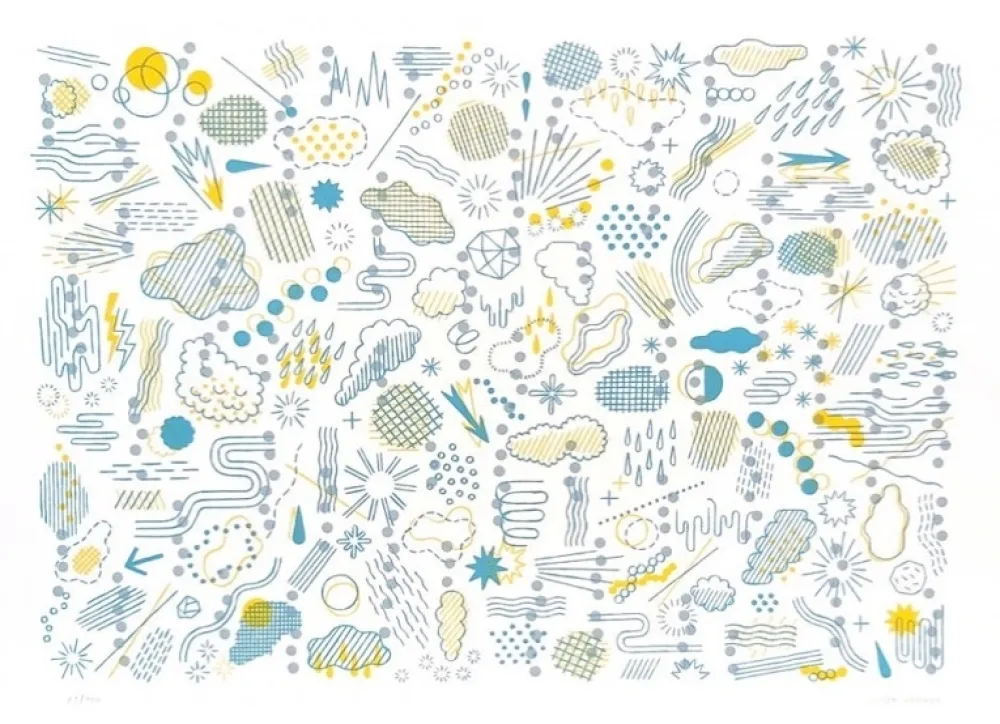 リトグラフ Gerner - Météore