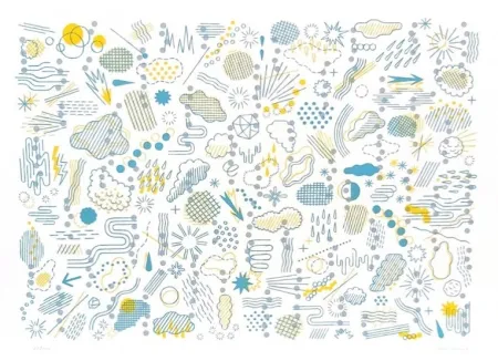 リトグラフ Gerner - Météore