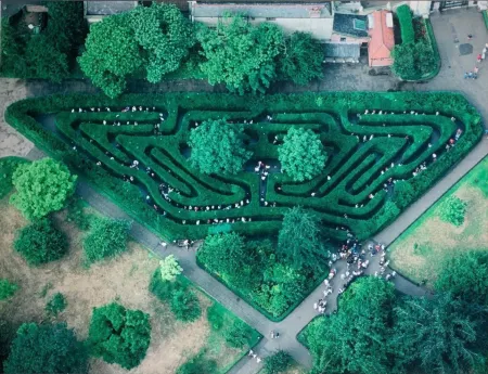 写真 Gerster -  Heckenlabyrinth, Hampton Court, UK, 1984. 