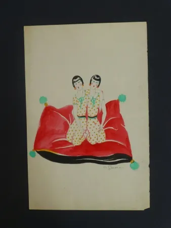 技術的なありません Gesmar - Les Dolly Sister sur un canapé