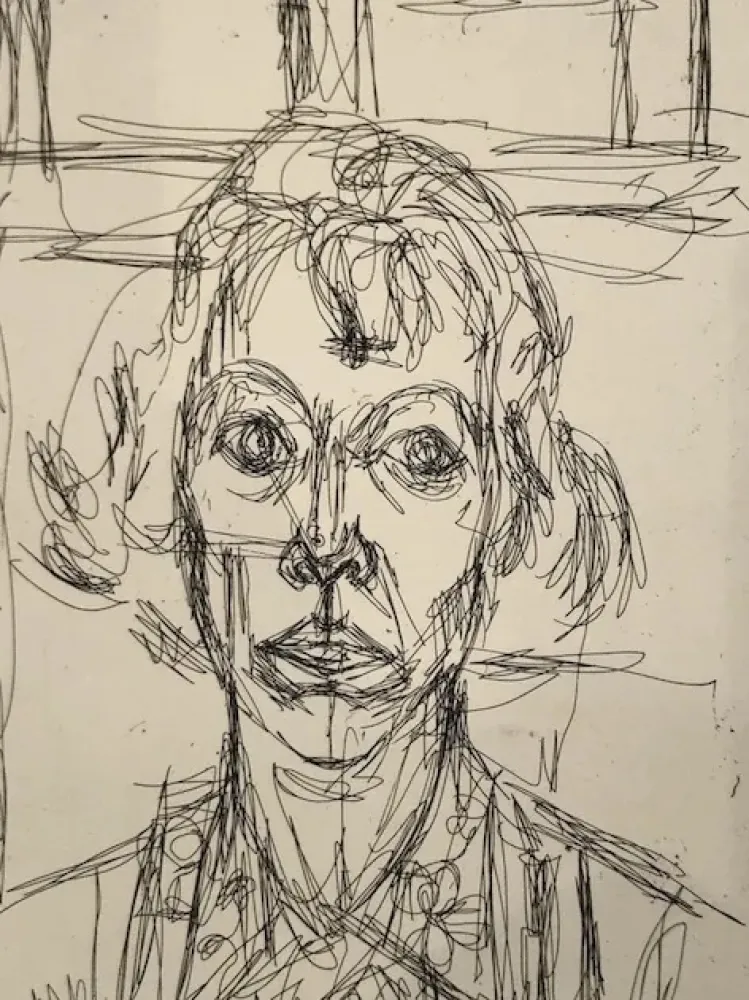 エッチング Giacometti - Annette III