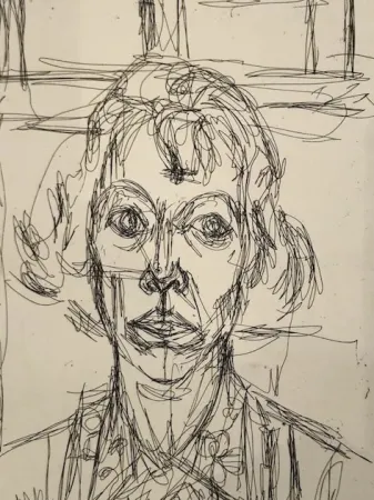 エッチング Giacometti - Annette III